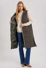 Quilted Longline Puffer Vest