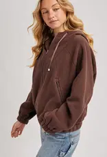 Half Zip Fleece Hoodie