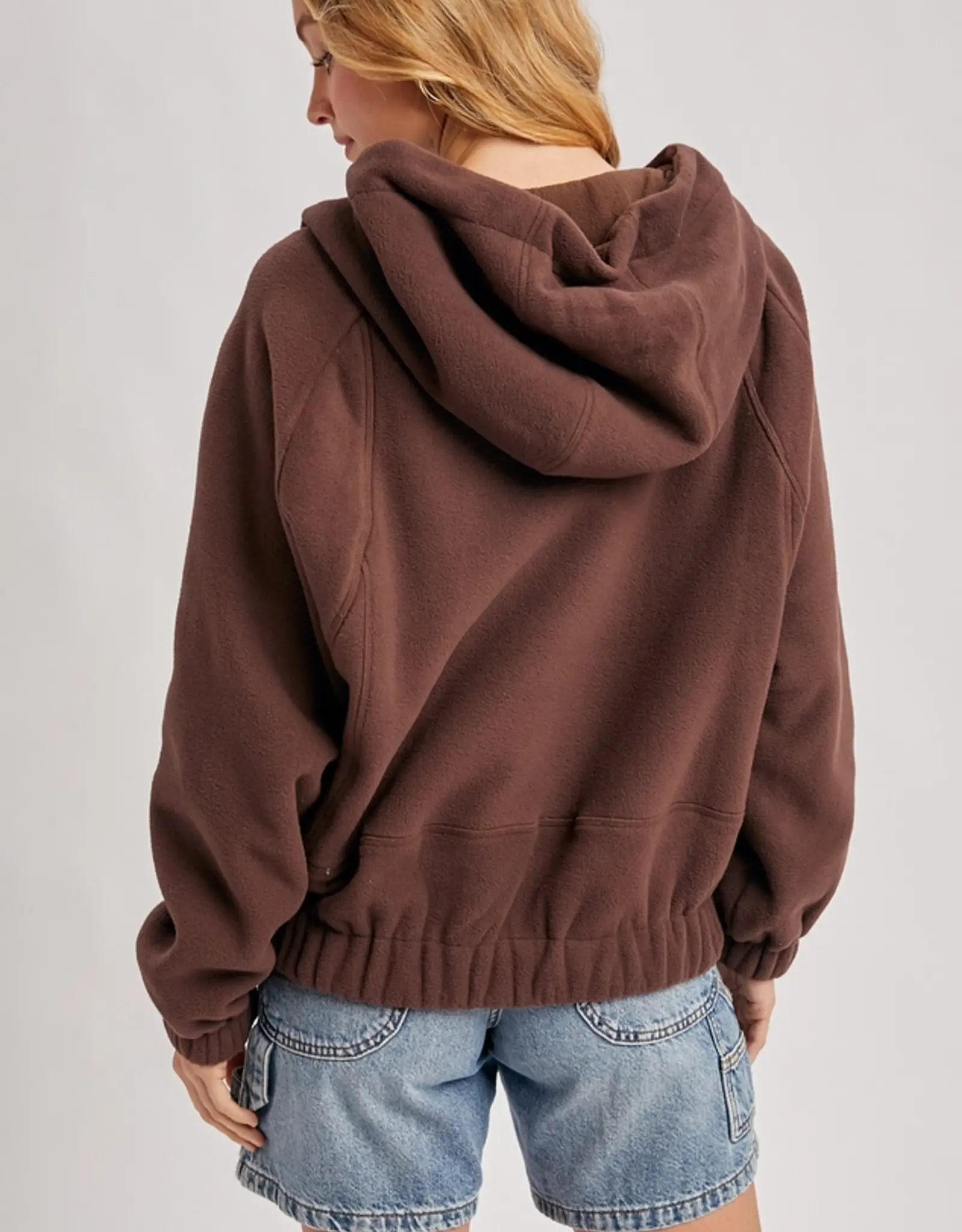 Half Zip Fleece Hoodie