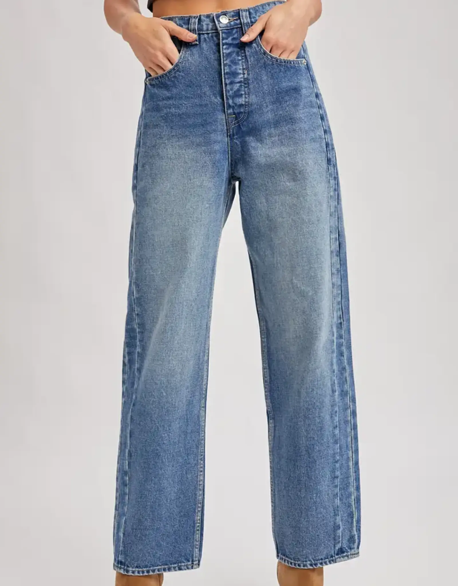 High Rise Straight Leg Jeans