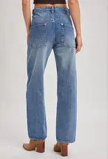 High Rise Straight Leg Jeans