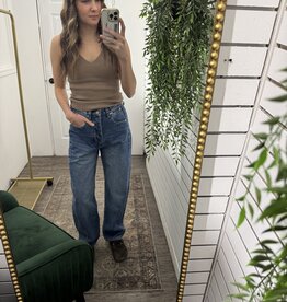High Rise Straight Leg Jeans