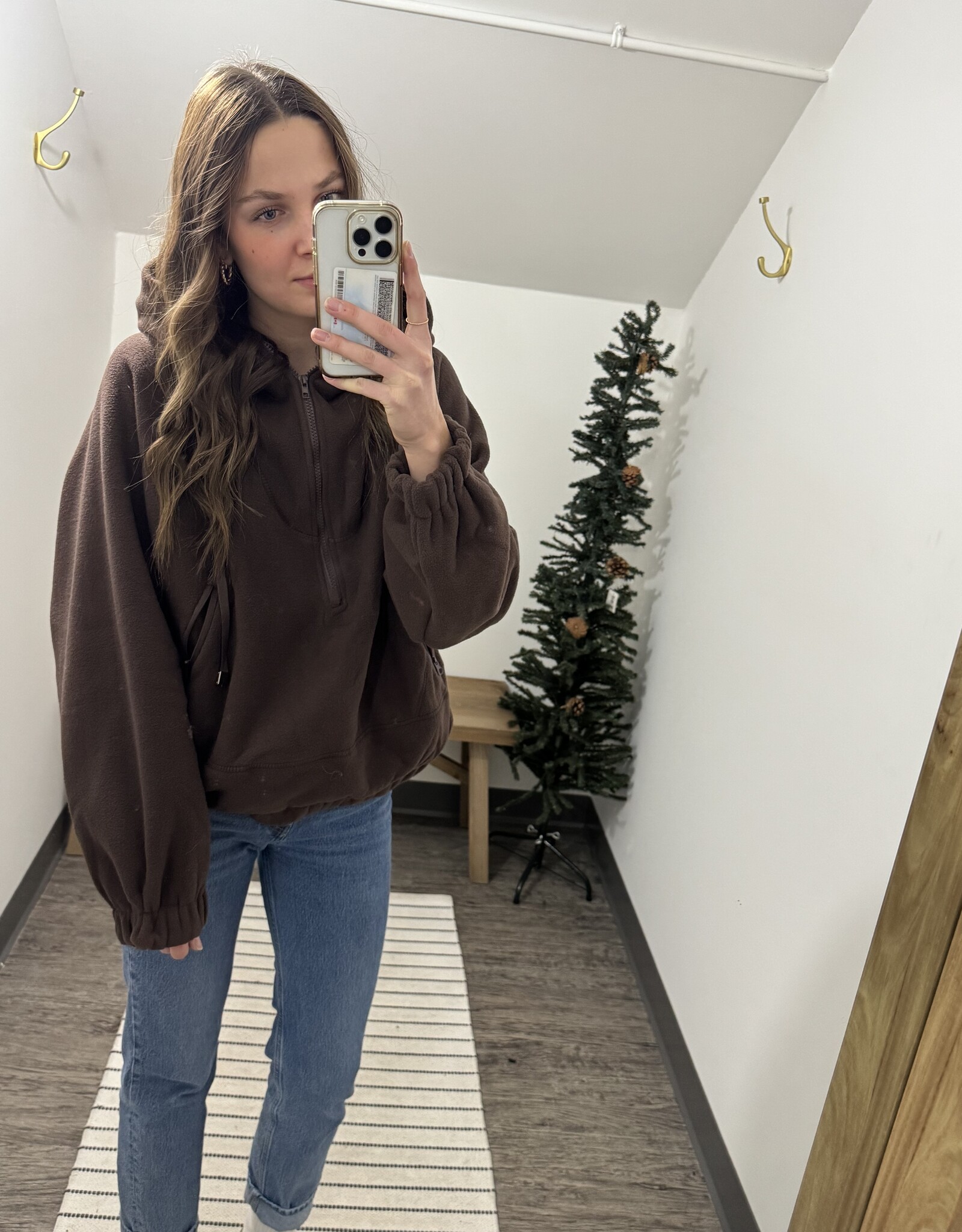 Half Zip Fleece Hoodie