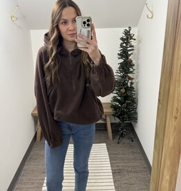 Half Zip Fleece Hoodie