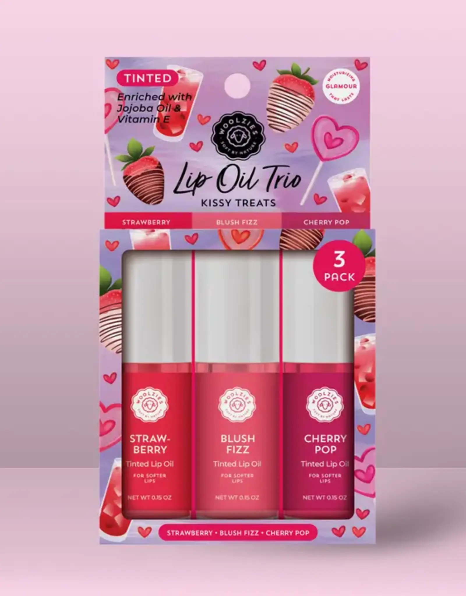 Woolzies Lip Oil Trio, Kissy Treats