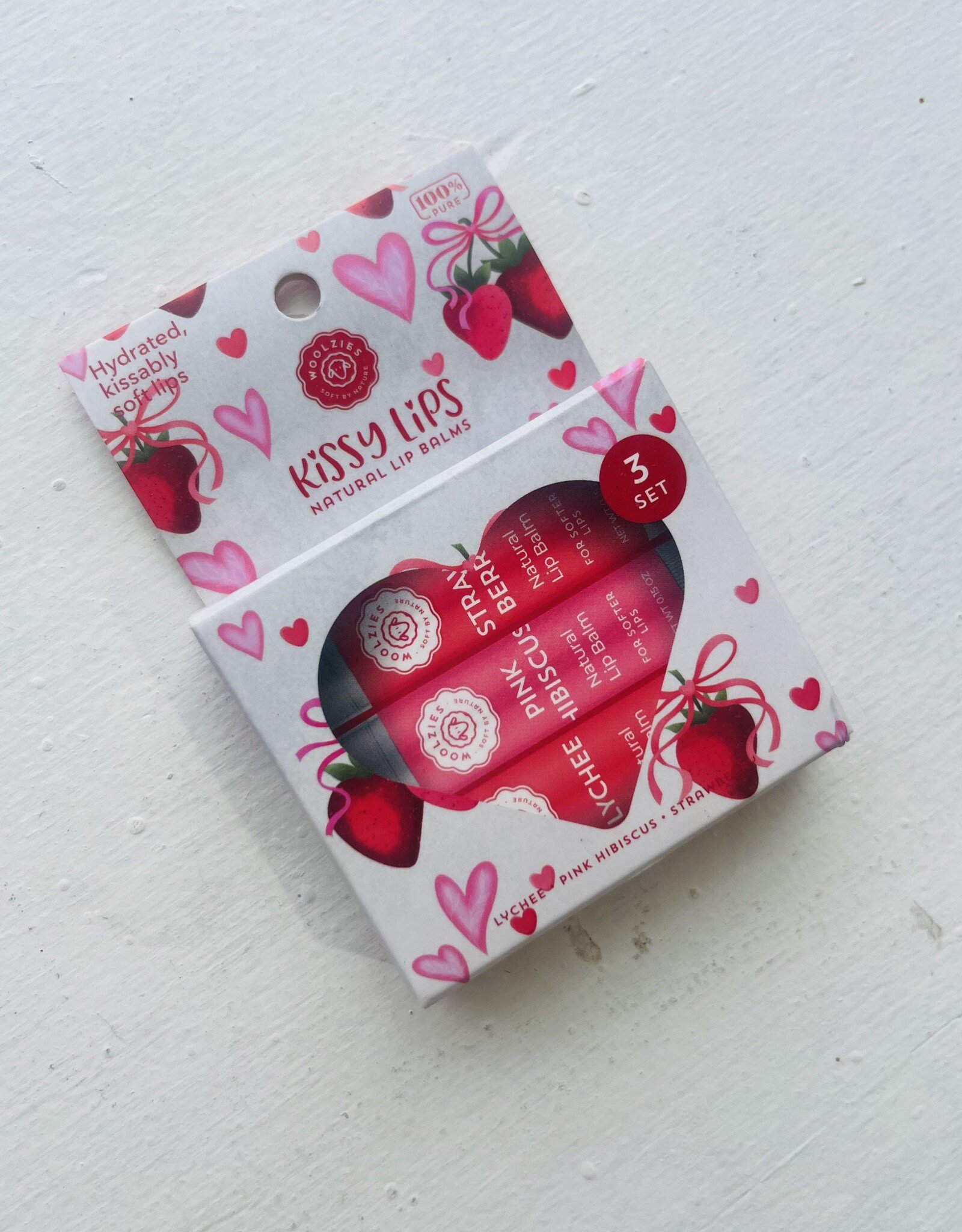 Woolzies Lip Balm Trio, Kissy Lips