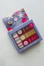 Woolzies Lip Balm Trio, Berry/Vanilla/Coconut