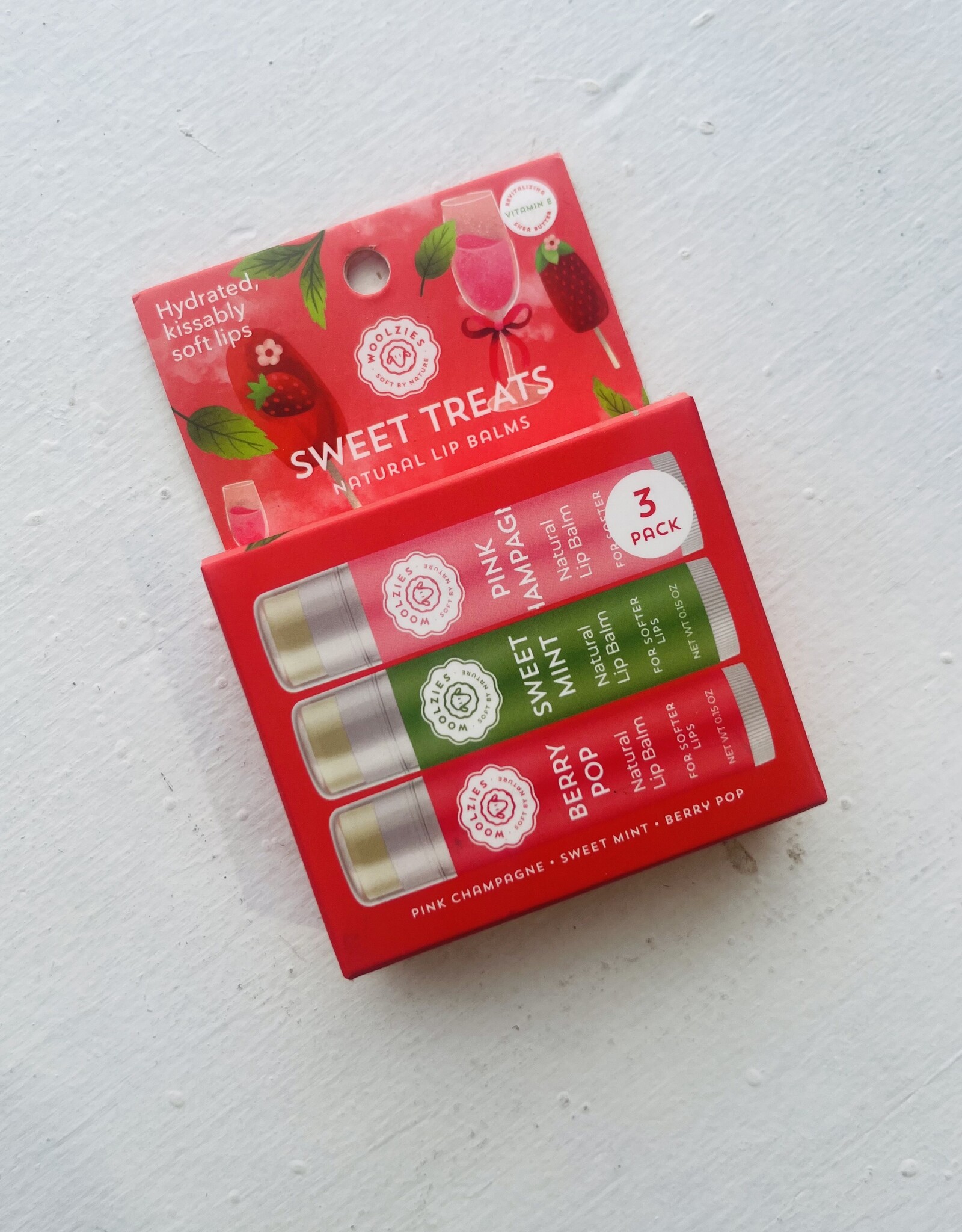 Woolzies Lip Balm Trio, Sweet Treats