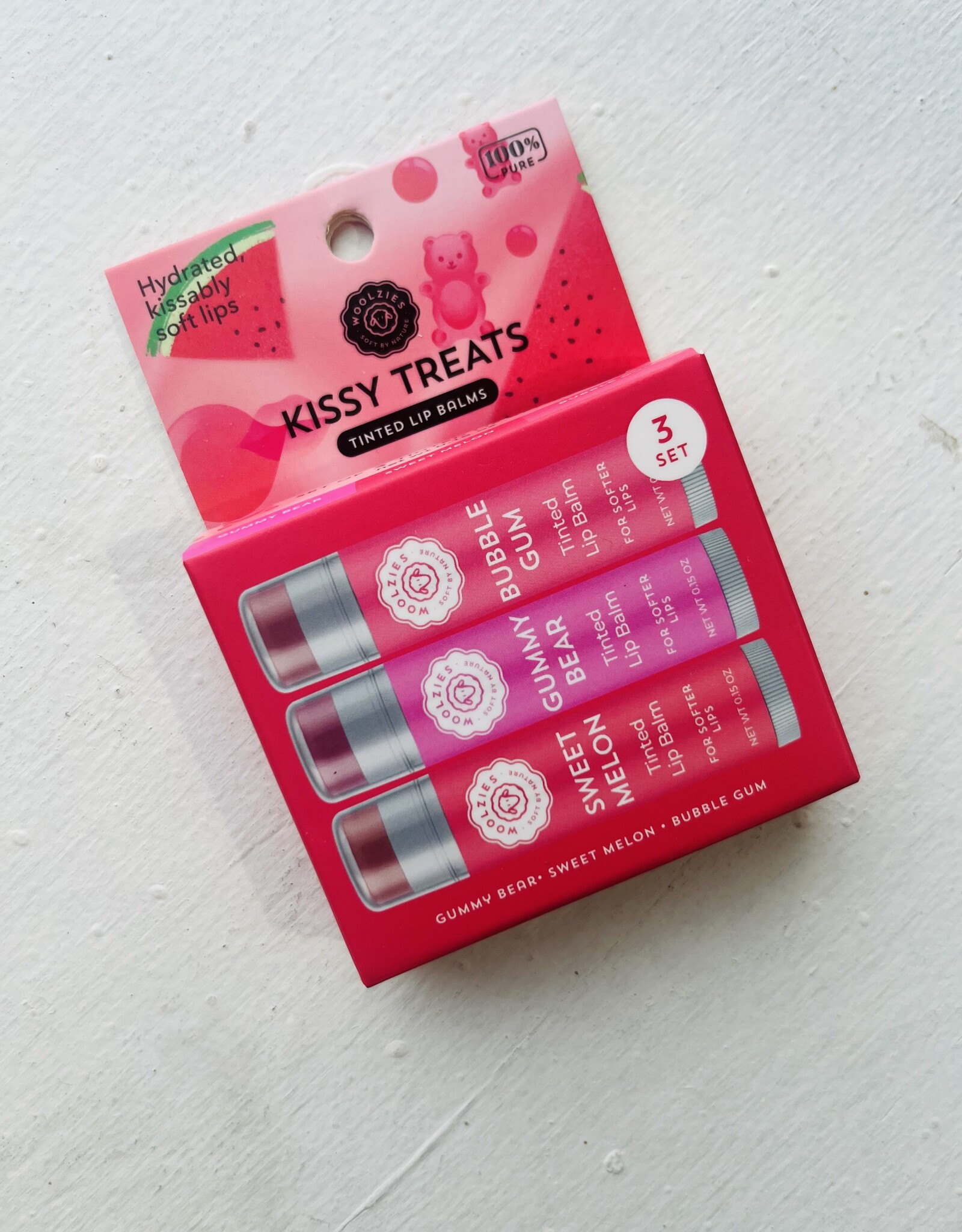 Woolzies Lip Balm Trio, Kissy Treats