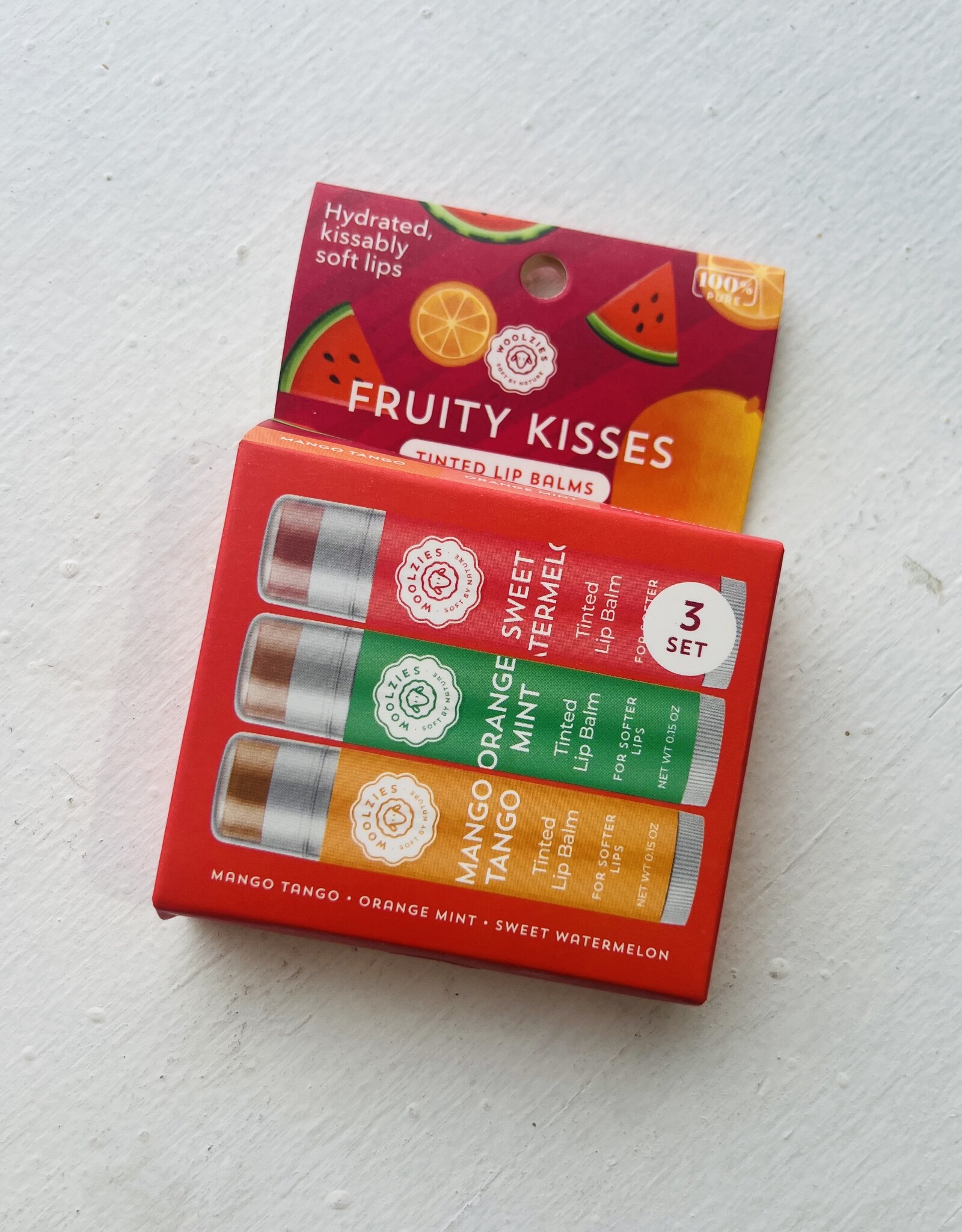 Woolzies Lip Balm Trio, Fruity Kisses