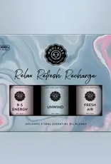 Woolzies Essential Oil Trio, Relax, Refresh, Recharge