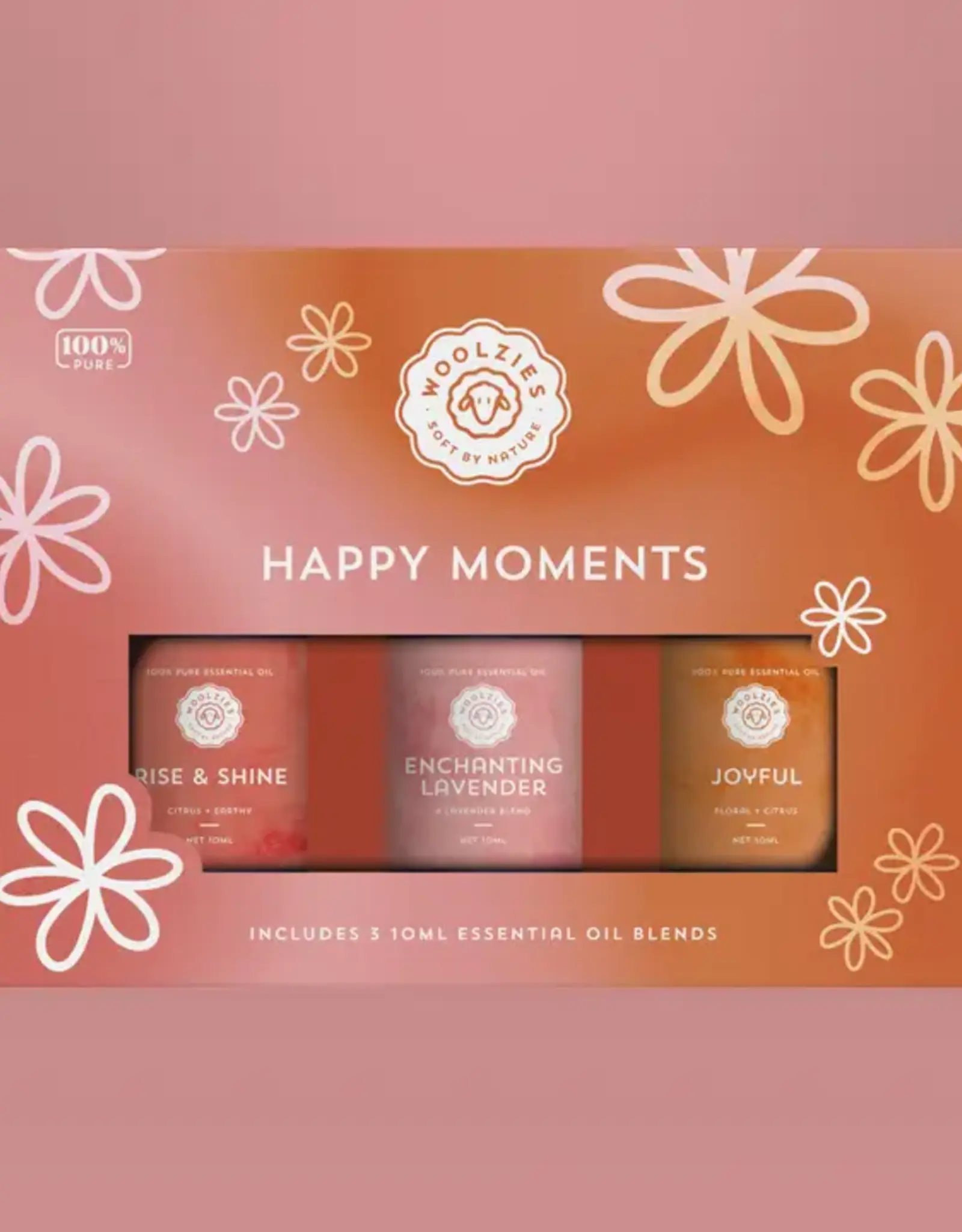 Woolzies Essential Oil Trio, Happy Moments