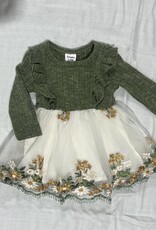 PatPat Knit, Tulle Dress, Green