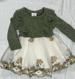 PatPat Knit, Tulle Dress, Green