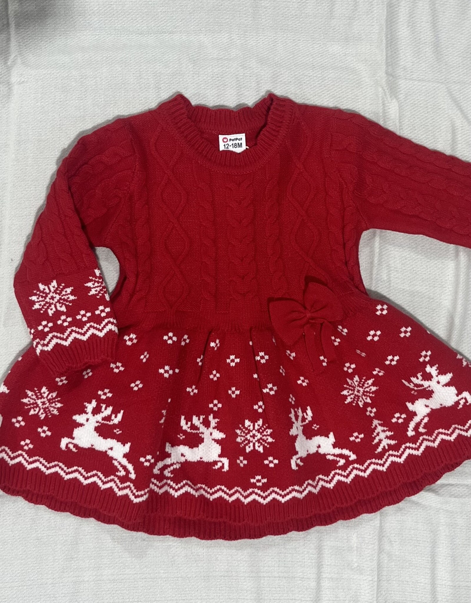 PatPat Christmas Holiday Dress, Red