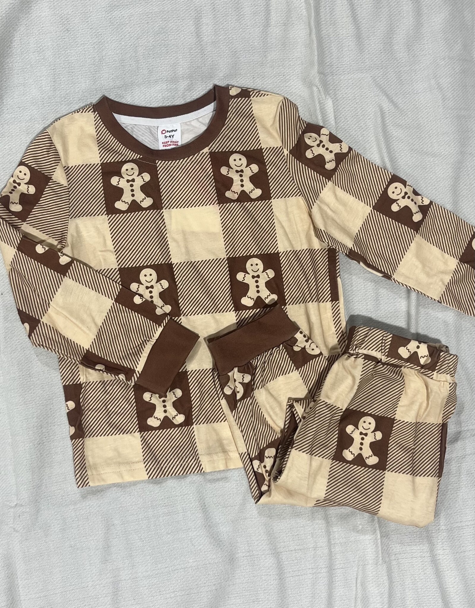 PatPat Christmas PJs, Gingerbread Men