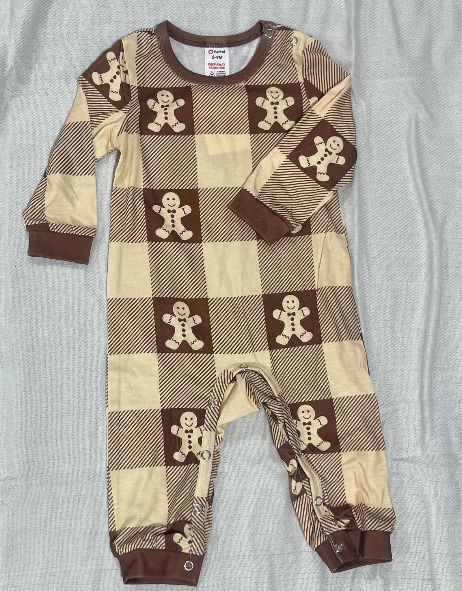 PatPat Christmas PJs, Gingerbread Men