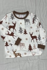 PatPat Christmas PJs, Deer Long Sleeve