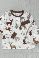PatPat Christmas PJs, Deer Long Sleeve