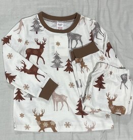 PatPat Christmas PJs, Deer Long Sleeve
