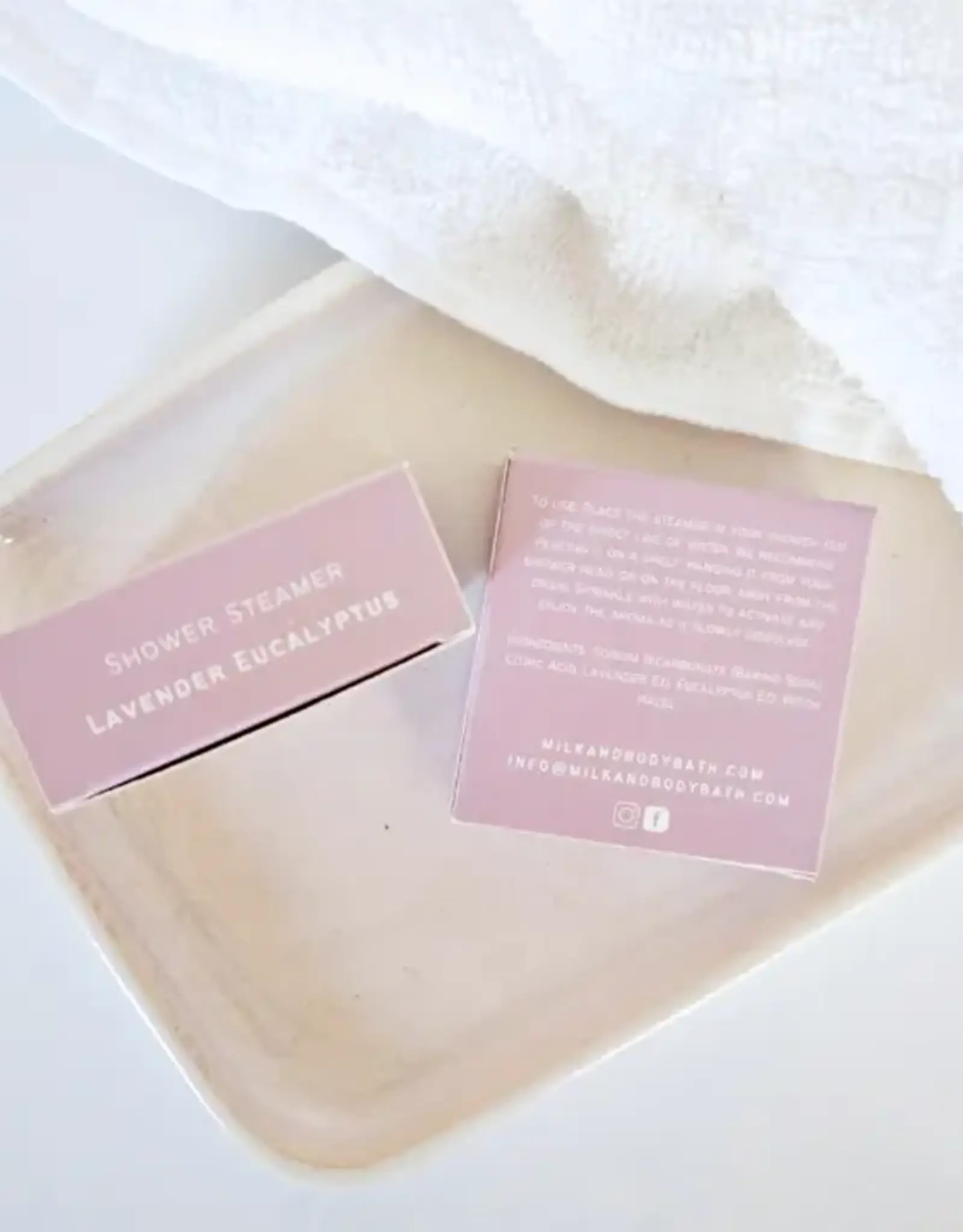 Milk & Body Shower Steamer, Lavender Eucalyptus