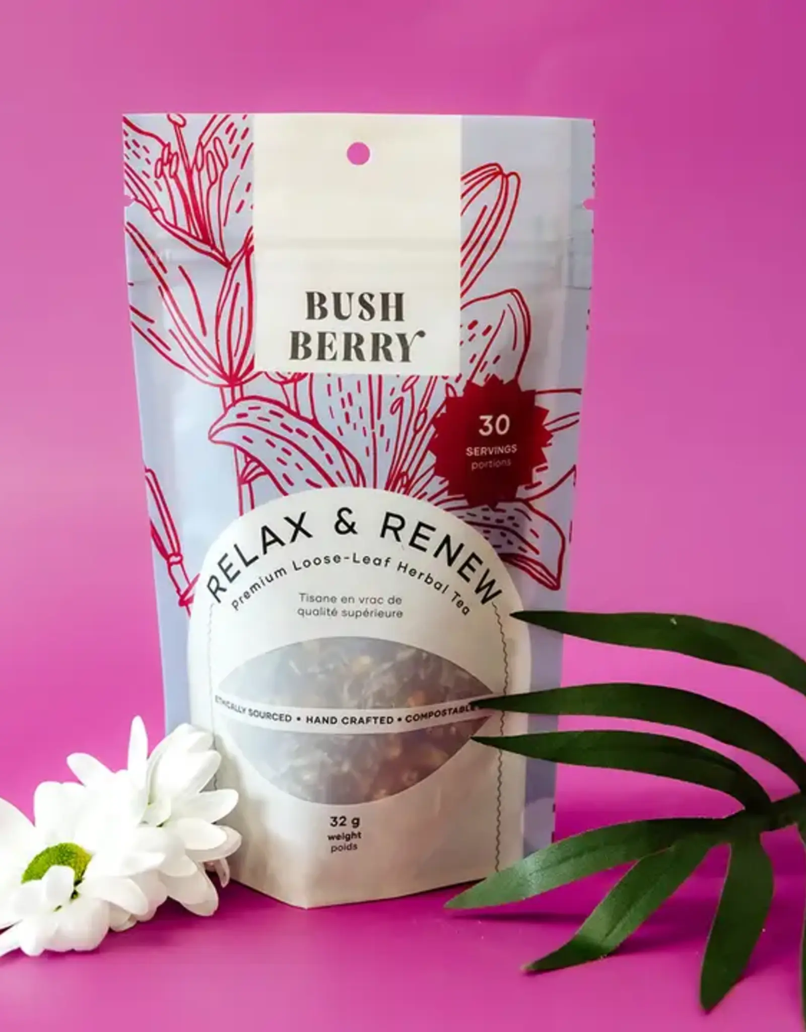 Bush Berry Organic Relax & Renew Loose Leaf Tea