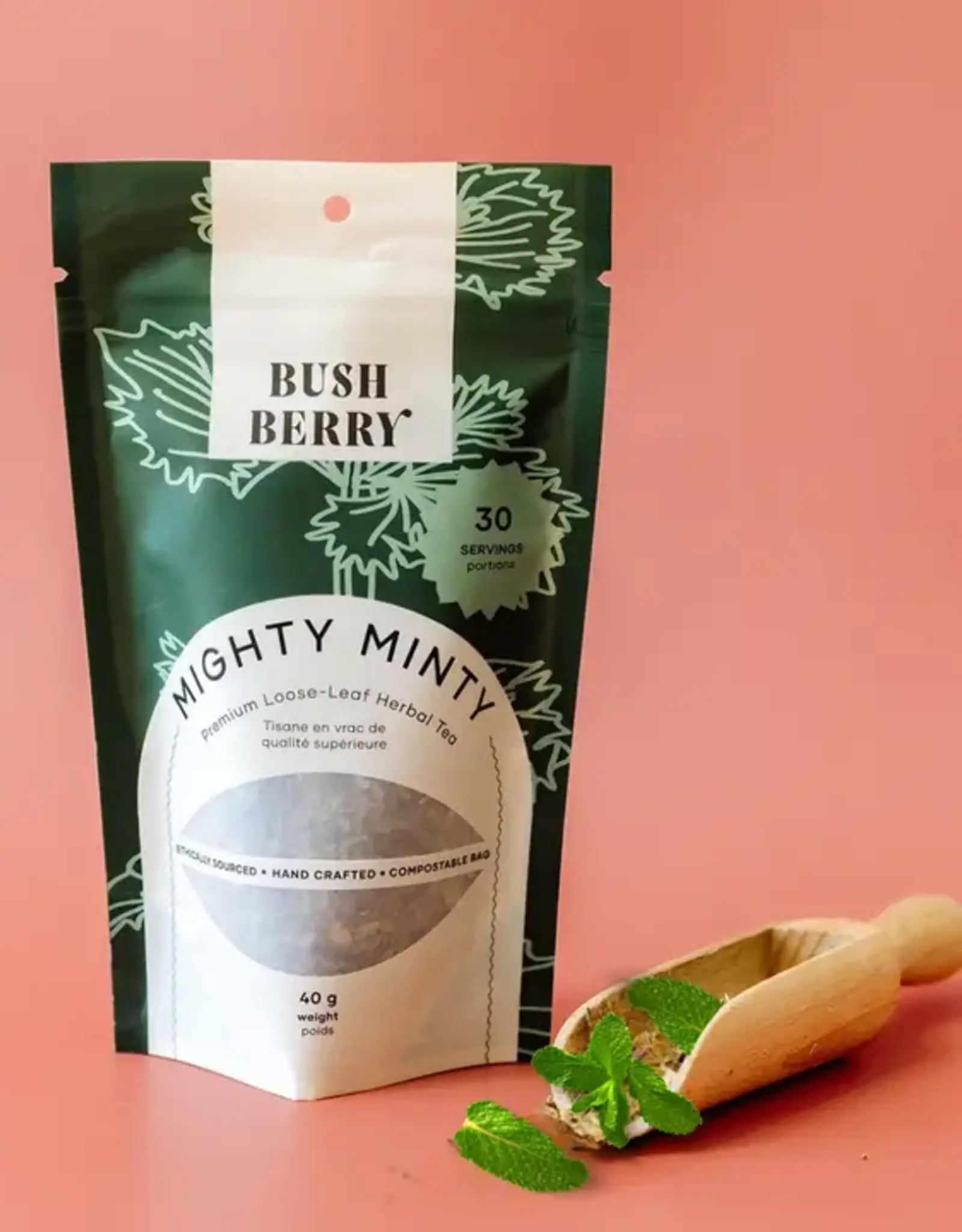 Bush Berry Organic Mighty Mint Loose Leaf Tea