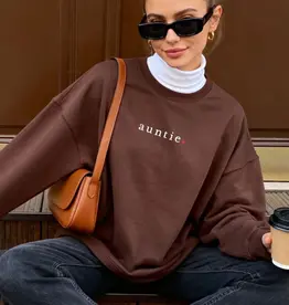Petitrue Embroidered Auntie Crewneck