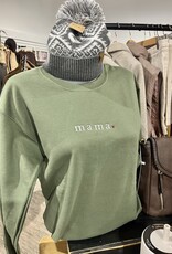 Petitrue Embroidered Mama Crewneck