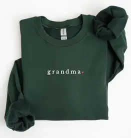 Petitrue Embroidered Grandma Crewneck