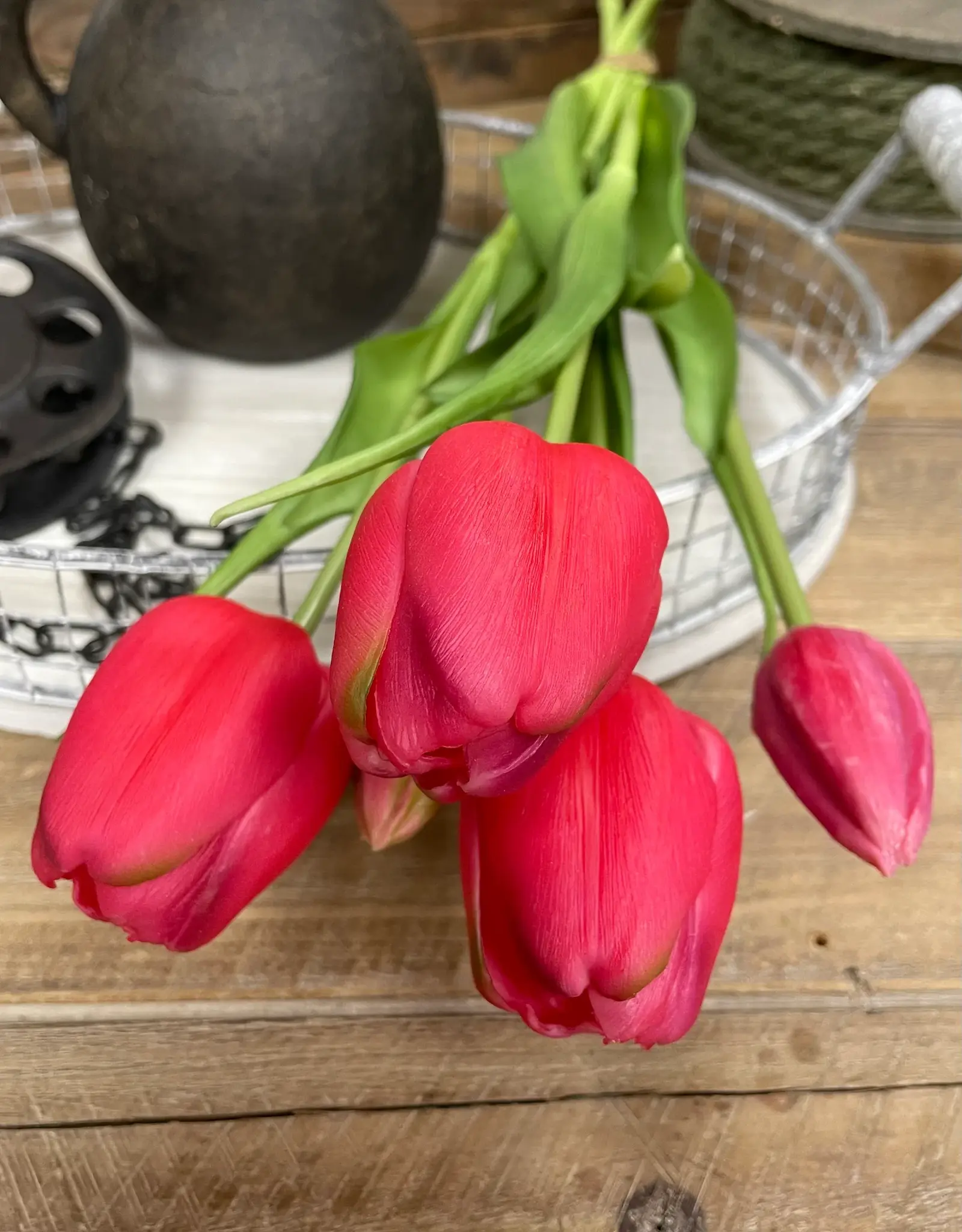 Tri W Fresh Touch Tulip Bundle, Rose