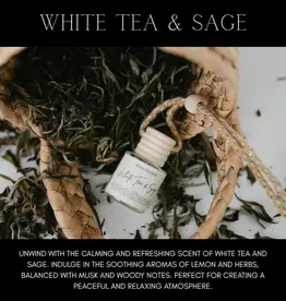 Hollowood Home Car Diffuser, White Tea & Sage