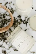 Hollowood Home Soy Candle, White Tea & Sage