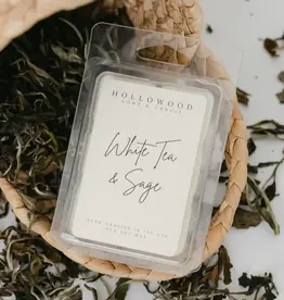 Hollowood Home Wax Melt, White Tea & Sage