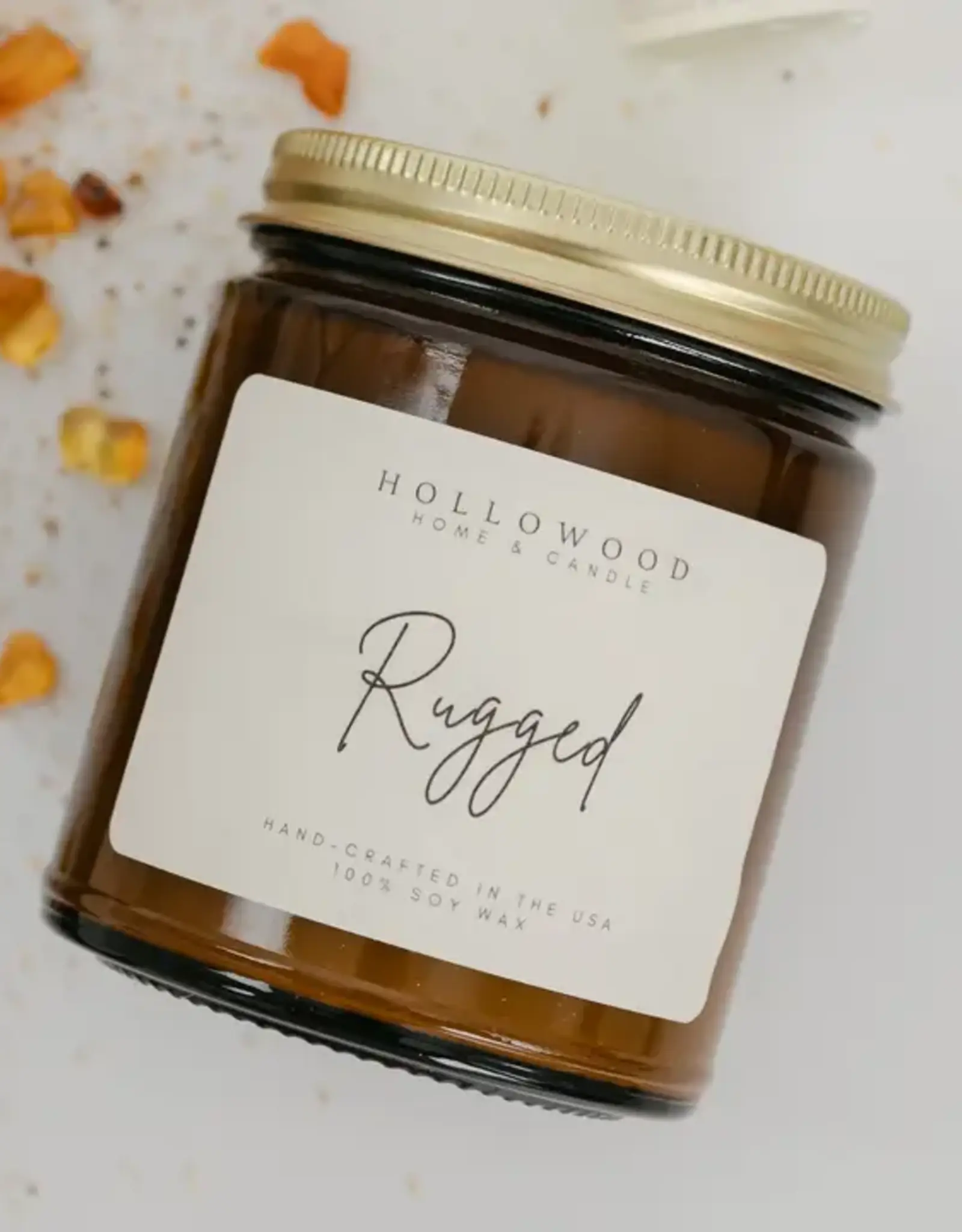 Hollowood Home Soy Candle, Rugged
