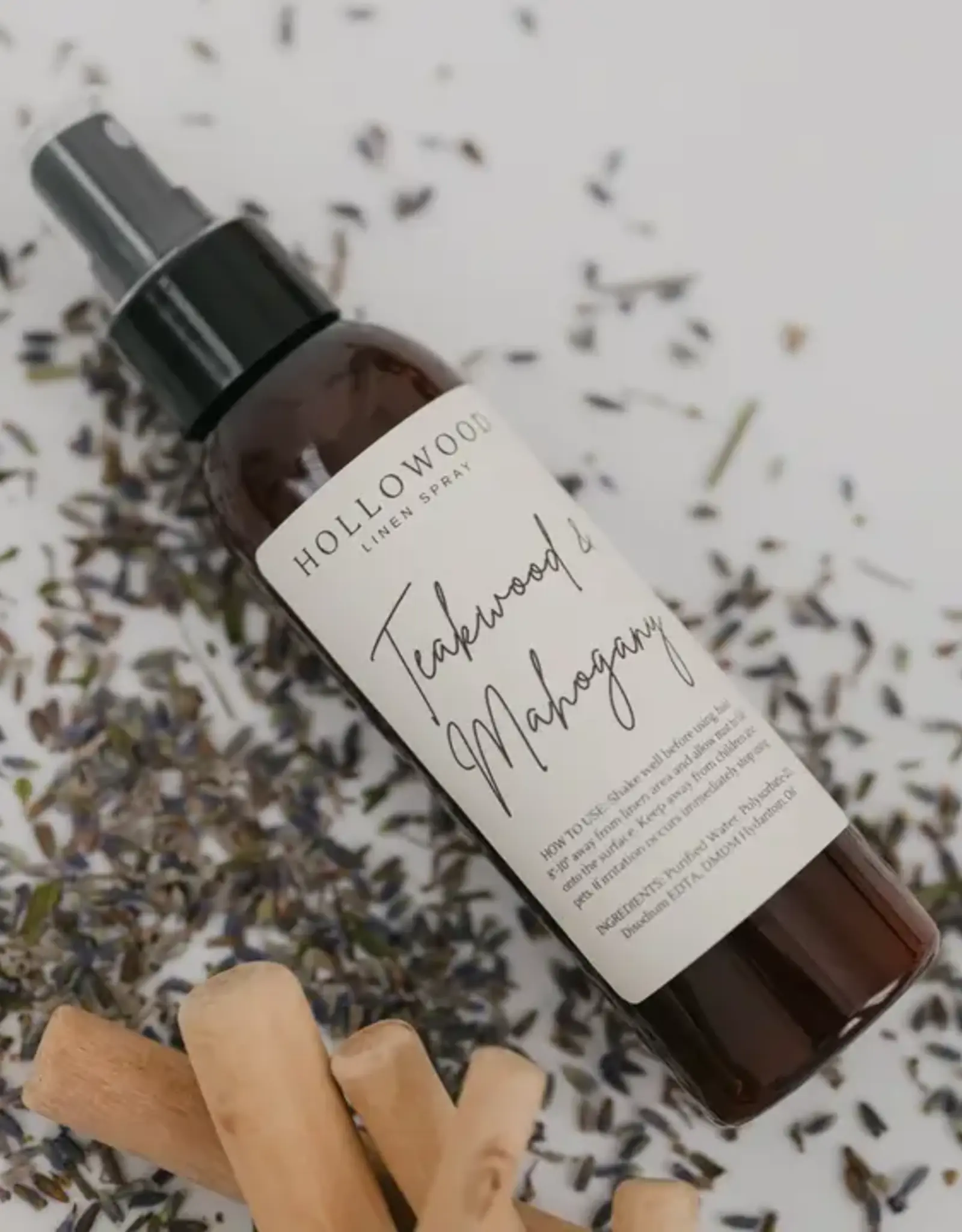 Hollowood Home Linen Spray, Teakwood & Mahogany