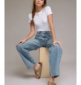Hidden High Rise Baggy Vintage Wash Jean