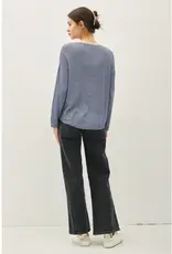 Drop Shoulder Knit Pullover