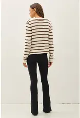 Chunky Knit Striped Cardigan