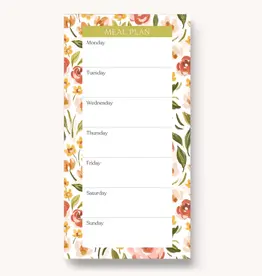 Elyse Breanne Design Spring Garden Magnetic Meal Plan Notepad