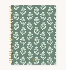 Elyse Breanne Design Forget Me Nots Sage Soft Cover Spiral Note book