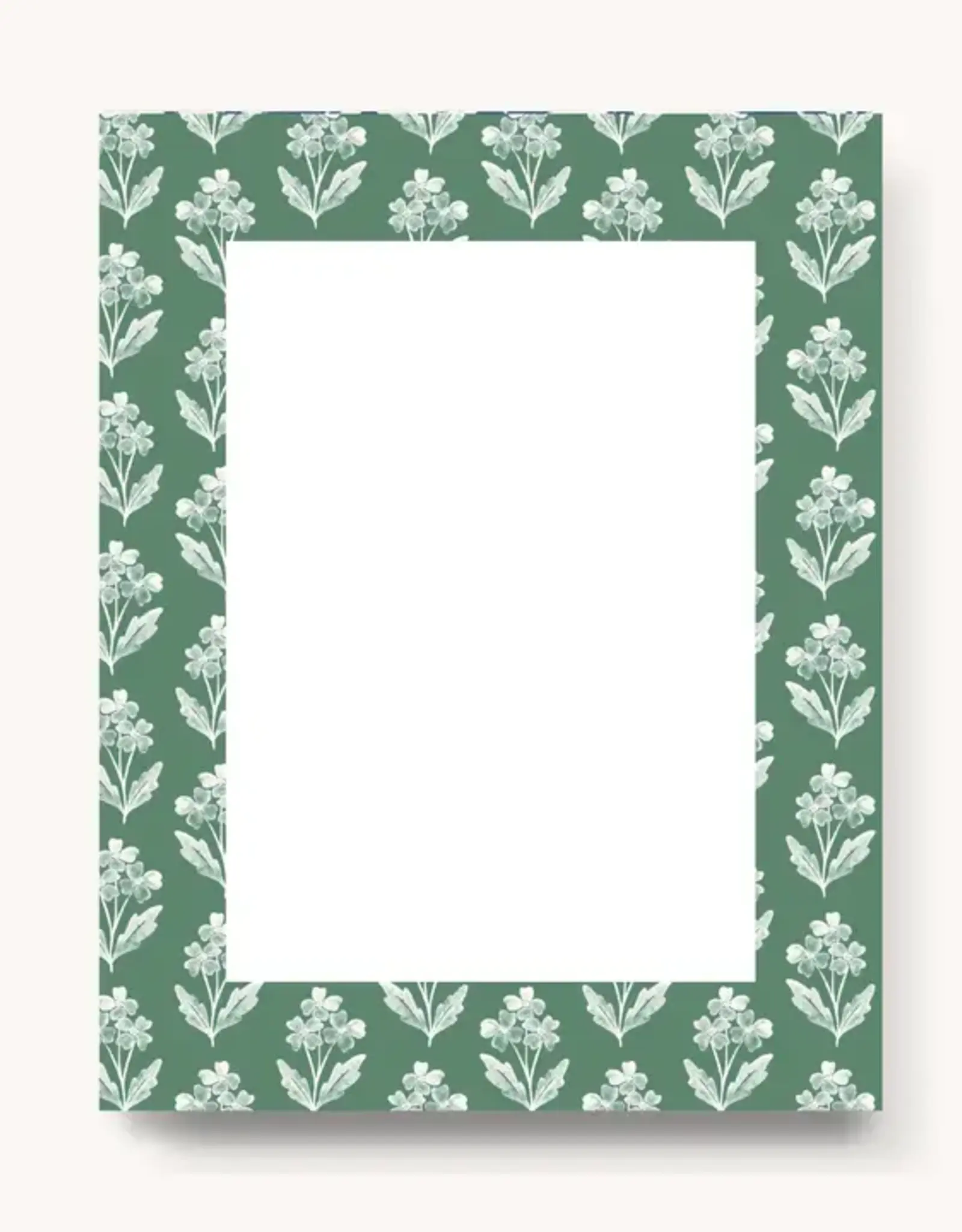 Elyse Breanne Design Forget Me Nots Sage Blank Notepad