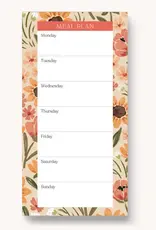 Elyse Breanne Design Sunny Poppies Magnetic Meal Plan Notepad