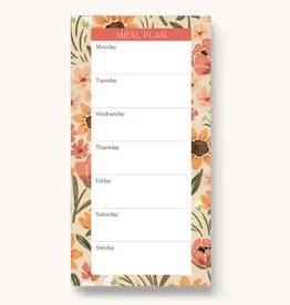 Elyse Breanne Design Sunny Poppies Magnetic Meal Plan Notepad