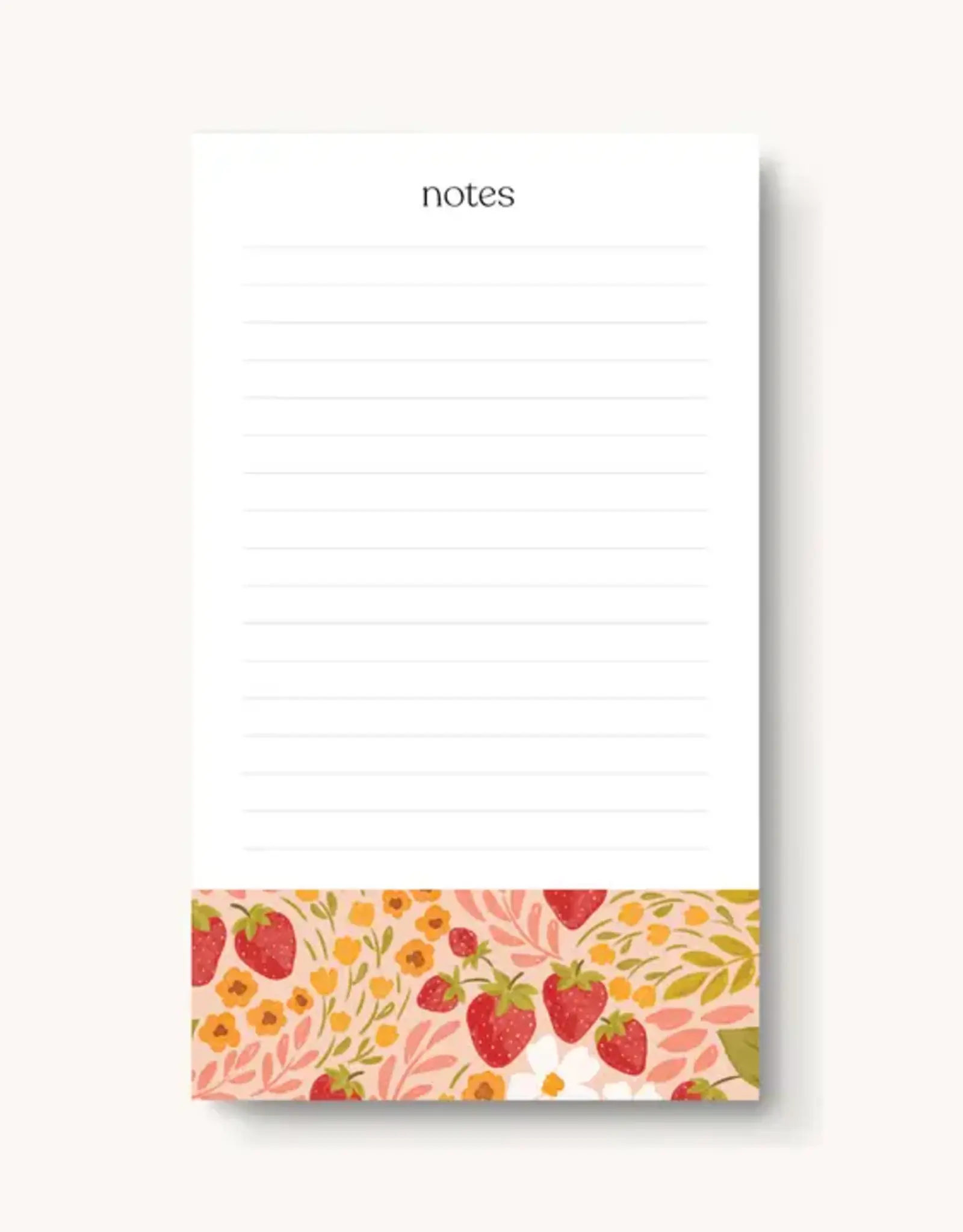 Elyse Breanne Design Strawberry Patch Lined Notepad