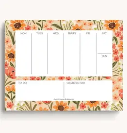 Elyse Breanne Design Sunny Poppies Weekly Planner