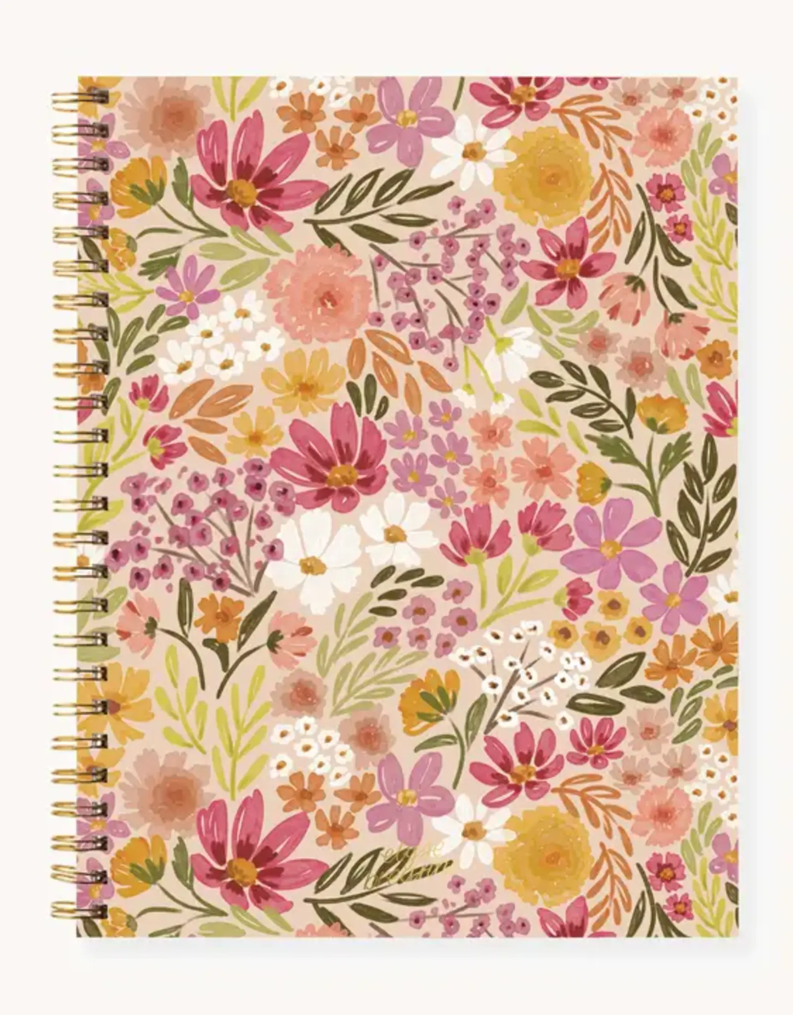 Elyse Breanne Design Primrose Petals Soft Cover Spiral Note book