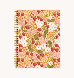 Elyse Breanne Design Strawberry Patch Hardcover Spiral Note Book