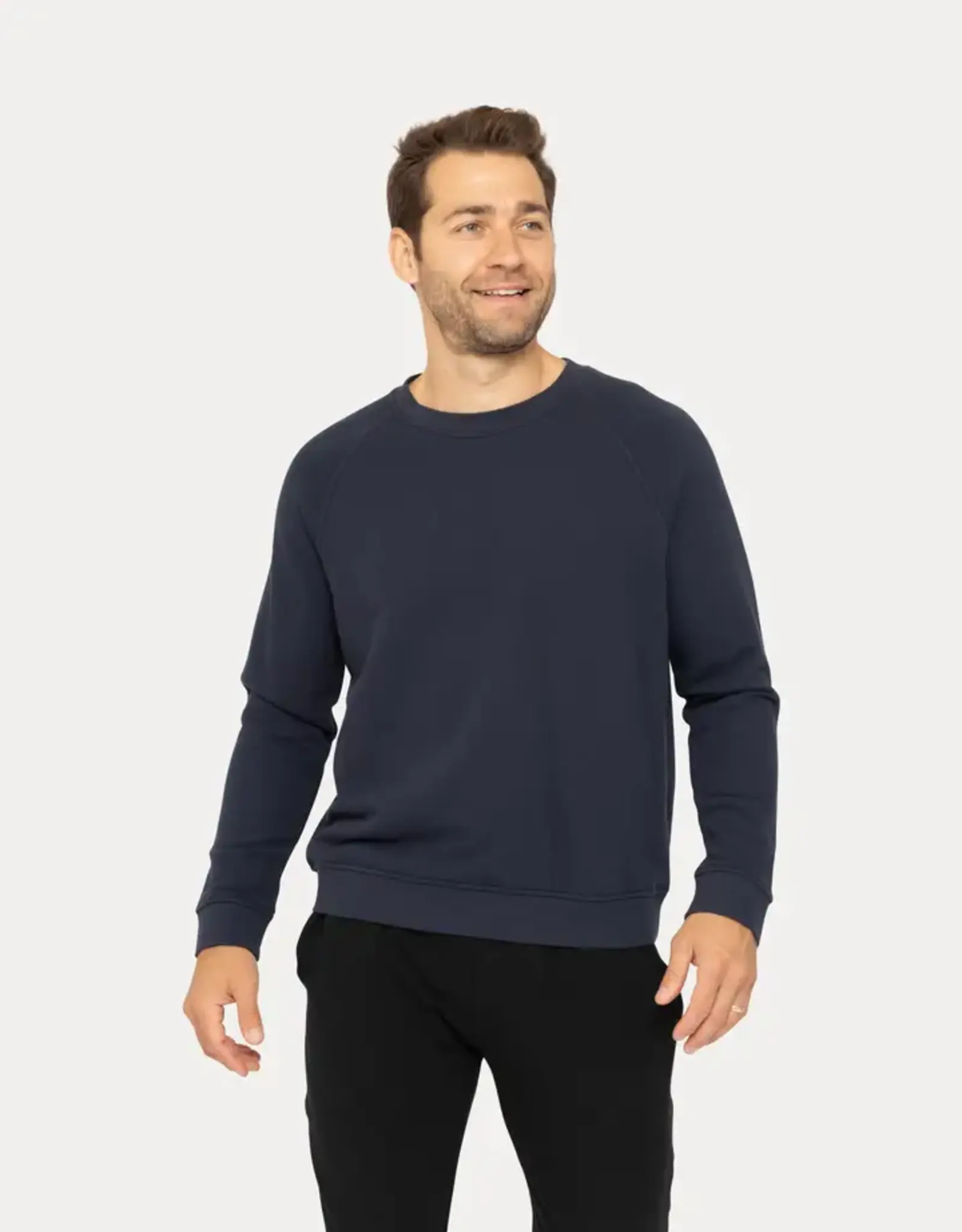 Mono B Cotton Blend Classic Crewneck
