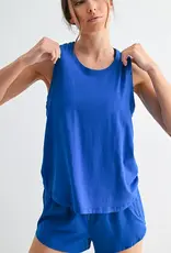 Mono B Pima Cotton Relaxed Racer Tank